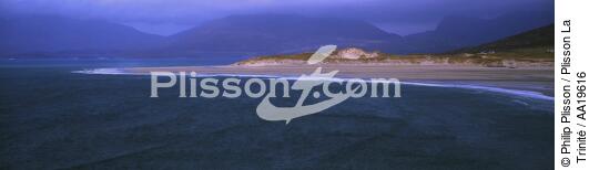 La plage de Seilebost, à l'ouest d'Harris - © Philip Plisson / Plisson La Trinité / AA19616 - Nos reportages photos - Dune