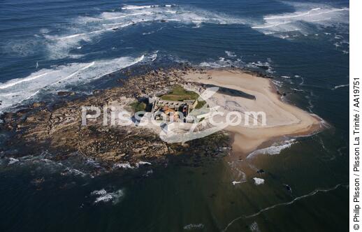 Insua Fort - © Philip Plisson / Plisson La Trinité / AA19751 - Photo Galleries - Galicia