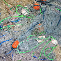 Fishing nets. © Philip Plisson / Plisson La Trinité / AA19833 - Photo Galleries - Fishing equipment