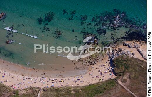 Erdeven, beach and rocks. - © Philip Plisson / Plisson La Trinité / AA19969 - Photo Galleries - Sand