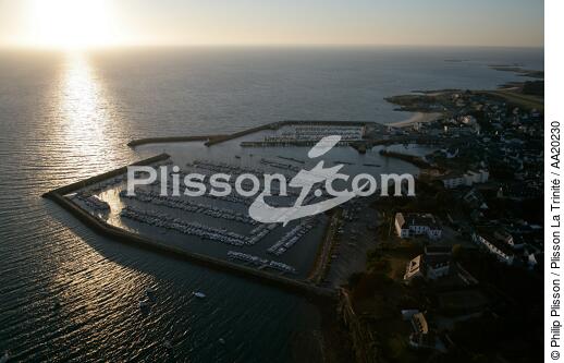 Coucher de soleil sur Port-Haliguen. - © Philip Plisson / Plisson La Trinité / AA20230 - Nos reportages photos - Port-Haliguen