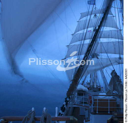 A bord du Belem. - © Philip Plisson / Plisson La Trinité / AA20301 - Nos reportages photos - Les Grands voiliers
