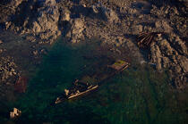 Wreck, Groix island. © Philip Plisson / Plisson La Trinité / AA20398 - Photo Galleries - Island [56]