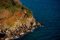 Petit phare de la pointe de la Croix, ile de Groix. © Philip Plisson / Plisson La Trinité / AA20421 - Nos reportages photos - Ile [56]