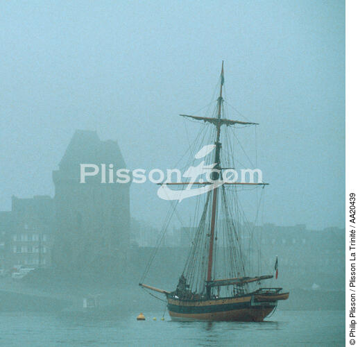 Le Renard devant la Tour Solidor à St Malo. - © Philip Plisson / Plisson La Trinité / AA20439 - Nos reportages photos - Côte d'Emeraude [la]