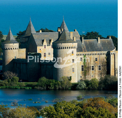 Suscinio castle. - © Philip Plisson / Plisson La Trinité / AA20561 - Photo Galleries - Castle