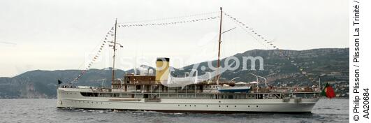 SS Delphine - Classic Weeks 2005 - © Philip Plisson / Plisson La Trinité / AA20684 - Nos reportages photos - Motor-boat à vapeur