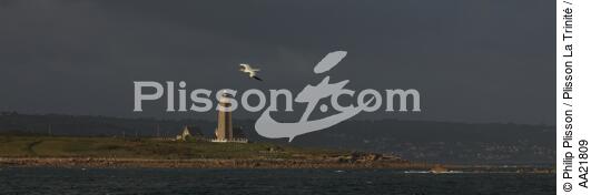 Le phare du Cap Levi dans le Cotentin. - © Philip Plisson / Plisson La Trinité / AA21809 - Nos reportages photos - De Barfleur à Granville
