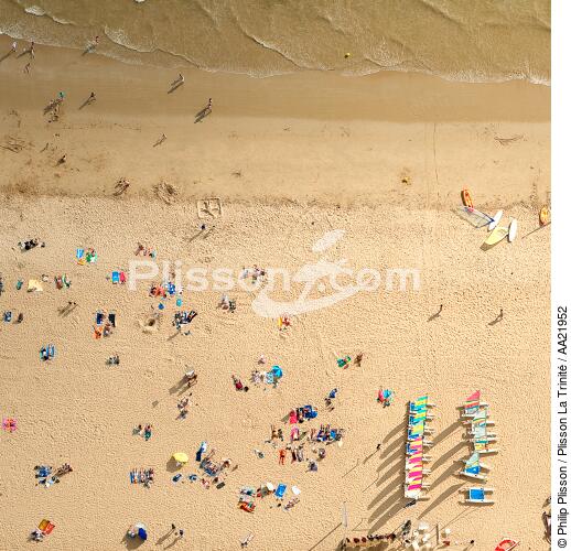 La plage de la Baule. - © Philip Plisson / Plisson La Trinité / AA21952 - Nos reportages photos - Plage