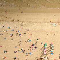 La plage de la Baule. © Philip Plisson / Plisson La Trinité / AA21952 - Nos reportages photos - Baule [La]