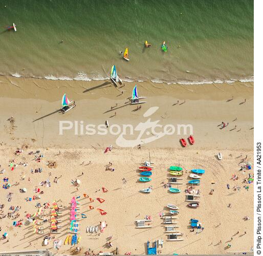 La plage de la Baule. - © Philip Plisson / Plisson La Trinité / AA21953 - Nos reportages photos - Plage