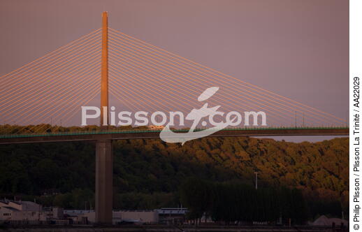 Le pont de Brotonne. - © Philip Plisson / Plisson La Trinité / AA22029 - Nos reportages photos - Site [76]