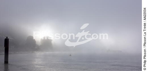 Brume sur la Seine. - © Philip Plisson / Plisson La Trinité / AA22034 - Nos reportages photos - Seine [la]