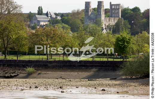 L'abbaye de Jumièges. - © Philip Plisson / Plisson La Trinité / AA22038 - Nos reportages photos - Du Tréport à l'estuaire de la Seine