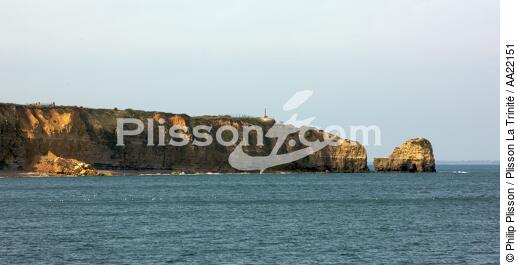 La Pointe du Hoc. - © Philip Plisson / Plisson La Trinité / AA22151 - Photo Galleries - Pointe du Hoc