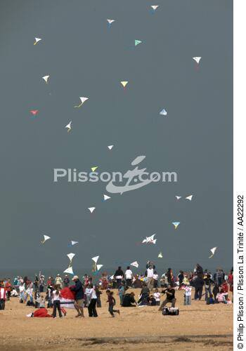 Houlgate. - © Philip Plisson / Plisson La Trinité / AA22292 - Nos reportages photos - Cerf-volant