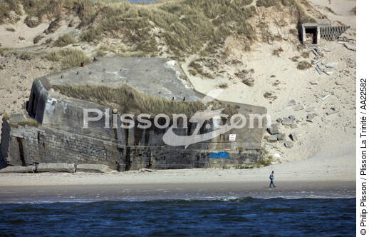 Bunker à Berck. - © Philip Plisson / Plisson La Trinité / AA22582 - Nos reportages photos - De Dunkerque à la Baie de Somme