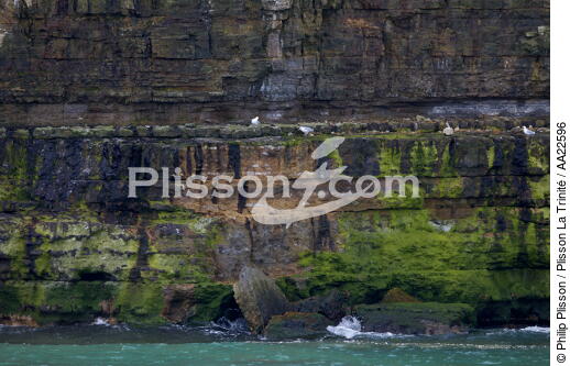 Cliffs at Pointe du Hoc. - © Philip Plisson / Plisson La Trinité / AA22596 - Photo Galleries - Pointe du Hoc