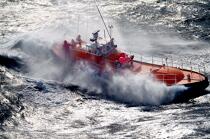 Canot de sauvetage - SNSM © Philip Plisson / Plisson La Trinité / AA23173 - Nos reportages photos - Mer agitée