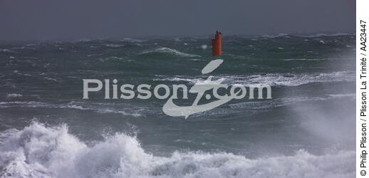 Coup de vent sur Port-Maria à Quiberon - © Philip Plisson / Plisson La Trinité / AA23447 - Nos reportages photos - Gros temps