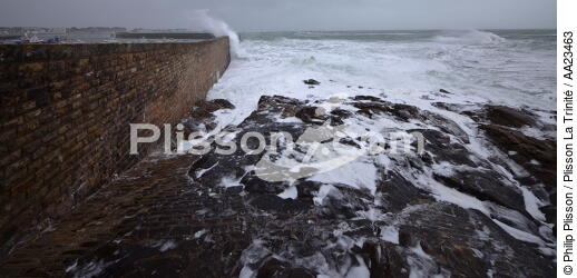 Coup de vent sur Quiberon - © Philip Plisson / Plisson La Trinité / AA23463 - Nos reportages photos - Tempêtes