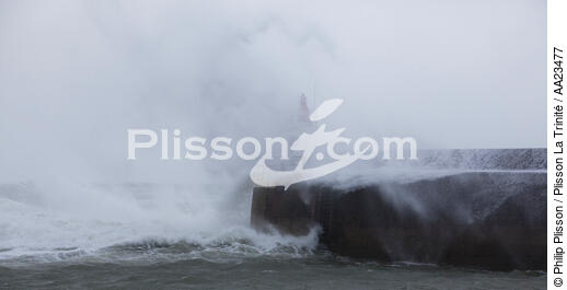 Gale on Quiberon - © Philip Plisson / Plisson La Trinité / AA23477 - Photo Galleries - Storms