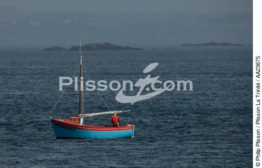Molène island - © Philip Plisson / Plisson La Trinité / AA23675 - Photo Galleries - Local fishing in small boats