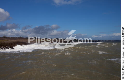 A ll'Ouest du Pouldu - © Philip Plisson / Plisson La Trinité / AA23941 - Nos reportages photos - Marée haute