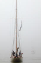 Nan of Fife dans le Golfe du Morbihan. © Philip Plisson / Plisson La Trinité / AA23985 - Nos reportages photos - Yachting