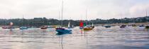Early morning in the Bay of Morlaix. © Philip Plisson / Plisson La Trinité / AA24021 - Photo Galleries - Dinghy or small boat with centre-board
