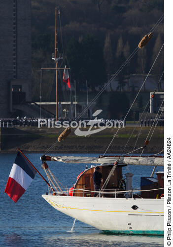 L'Ecole Navale à Brest. - © Philip Plisson / Plisson La Trinité / AA24824 - Nos reportages photos - Ville [29]