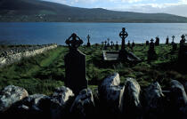 Croix celte en Irlande © Philip Plisson / Plisson La Trinité / AA25083 - Nos reportages photos - Irlande