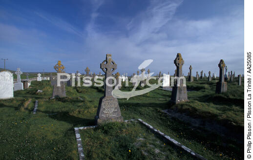 Croix celte en Ecosse - © Philip Plisson / Plisson La Trinité / AA25085 - Nos reportages photos - Ecosse