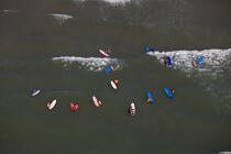 Surf lessons on Oleron. © Philip Plisson / Plisson La Trinité / AA25611 - Photo Galleries - Sport and Leisure