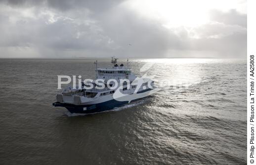 Ferry on Gironde estuary - © Philip Plisson / Plisson La Trinité / AA25808 - Photo Galleries - Gironde estuary