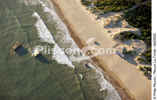 Saint Palais sur merla grande côte beach. - © Philip Plisson / Plisson La Trinité / AA25830 - Photo Galleries - Beach
