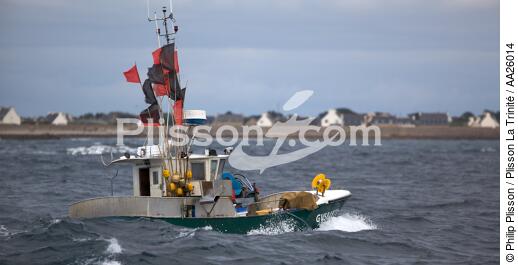 Retour de pêche à Saint-Guénolé. - © Philip Plisson / Plisson La Trinité / AA26014 - Nos reportages photos - De Brest à Loctudy