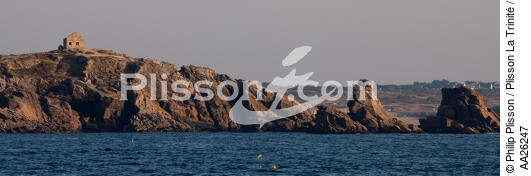 Percho the tip of the Wild Coast of Quiberon. - © Philip Plisson / Plisson La Trinité / AA26247 - Photo Galleries - Wild coast