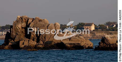 Portivy sur la côte sauvage de Quiberon. - © Philip Plisson / Plisson La Trinité / AA26359 - Nos reportages photos - Quiberon [presqu'île de]