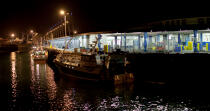 Le port de pêche de Kéroman à Lorient. © Philip Plisson / Plisson La Trinité / AA26457 - Nos reportages photos - Nuit