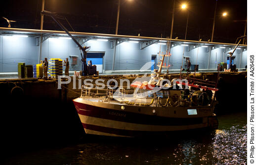 Le port de pêche de Kéroman à Lorient. - © Philip Plisson / Plisson La Trinité / AA26458 - Nos reportages photos - Moment de la journée