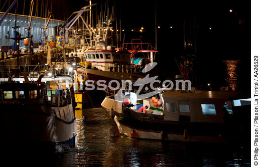 The fishing port of Lorient Kéroman. - © Philip Plisson / Plisson La Trinité / AA26529 - Photo Galleries - Fish dock