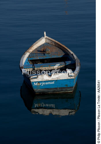 Barque sur la rivière de Crac'h - © Philip Plisson / Plisson La Trinité / AA26541 - Nos reportages photos - Barque