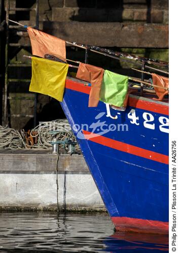 Dans le port de Groix - © Philip Plisson / Plisson La Trinité / AA26756 - Nos reportages photos - Elément d'un bateau