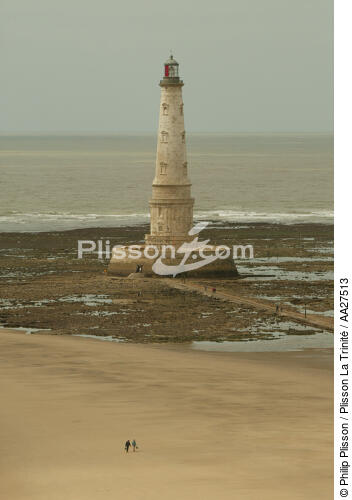 The lighthouse Cordouan in the estuary of the Gironde. [AT] - © Philip Plisson / Plisson La Trinité / AA27513 - Photo Galleries - Low tide
