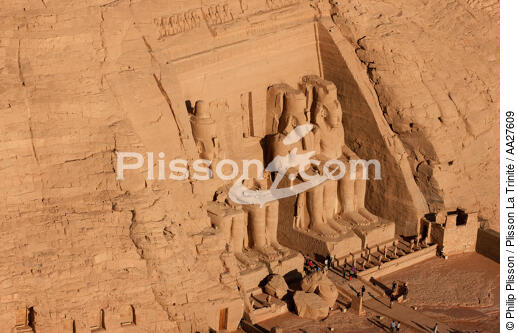 Le temple d'Abou Simbel - © Philip Plisson / Plisson La Trinité / AA27609 - Nos reportages photos - Abou Simbel