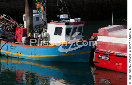 Noirmontier,port de l'Herbaudière - © Philip Plisson / Plisson La Trinité / AA28436 - Nos reportages photos - Bateau de pêche
