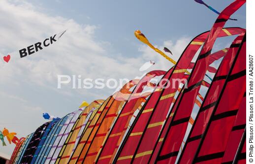 International Meetings of kites in Berck sur Mer [AT] - © Philip Plisson / Plisson La Trinité / AA28607 - Photo Galleries - Pas de Calais