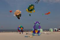 International Meetings of kites in Berck sur Mer [AT] © Philip Plisson / Plisson La Trinité / AA28622 - Photo Galleries - Nord-Pas-de-Calais