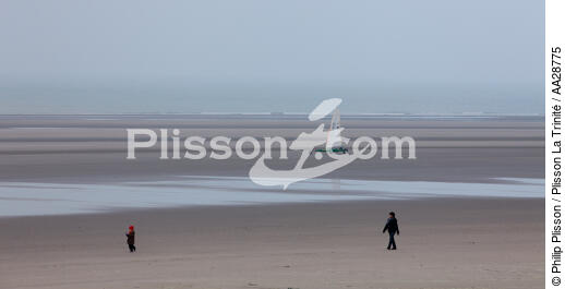 Sur la plage au Touquet - © Philip Plisson / Plisson La Trinité / AA28775 - Nos reportages photos - Le Touquet